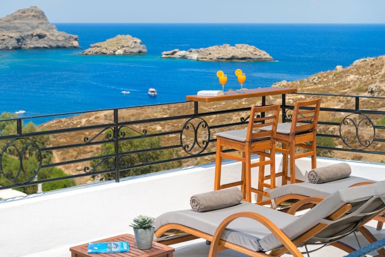 Lindos Shore Boutique Villa With Sea View Esterno foto